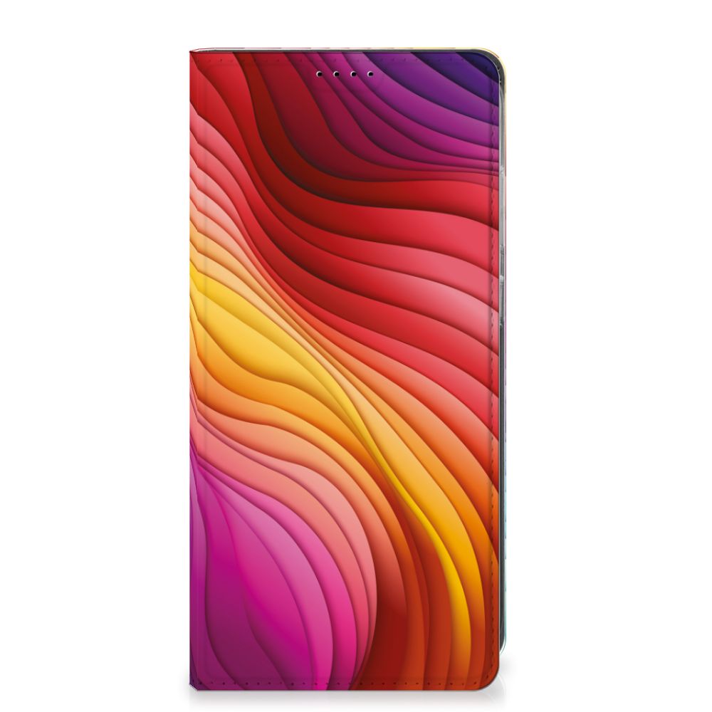 Samsung Galaxy S25 Plus Stand Case Regenboog kleurrijk design voorkant