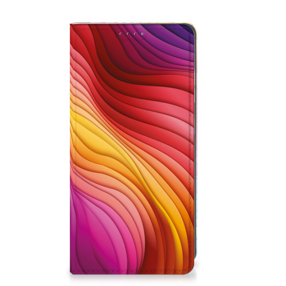 Samsung Galaxy S25 Stand Case Regenboog voorzijde