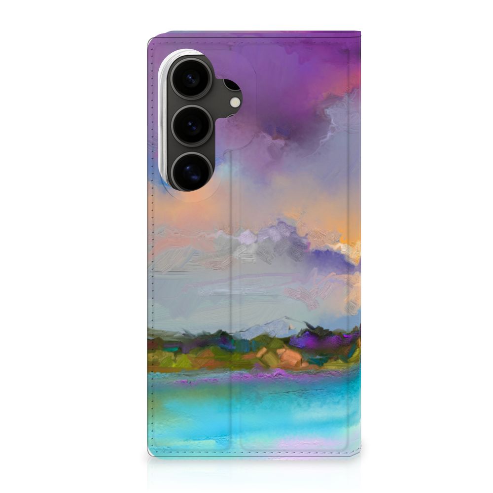Samsung Galaxy S25 Ultra Stand Case Abstract Design Aanzicht