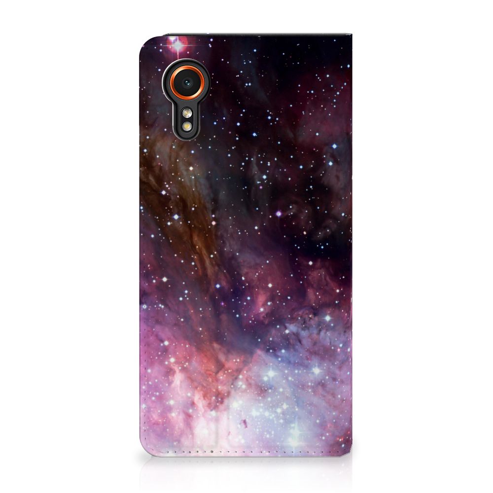 Samsung Galaxy Xcover 7 Galaxy Stand Case heelal design achteraanzicht