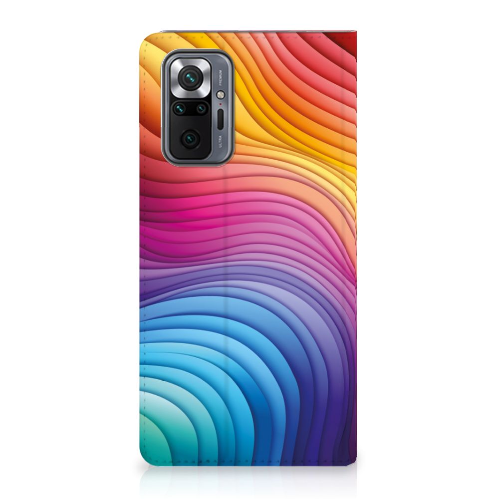 Xiaomi Redmi Note 10 Pro Stand Case Regenboog voorkant