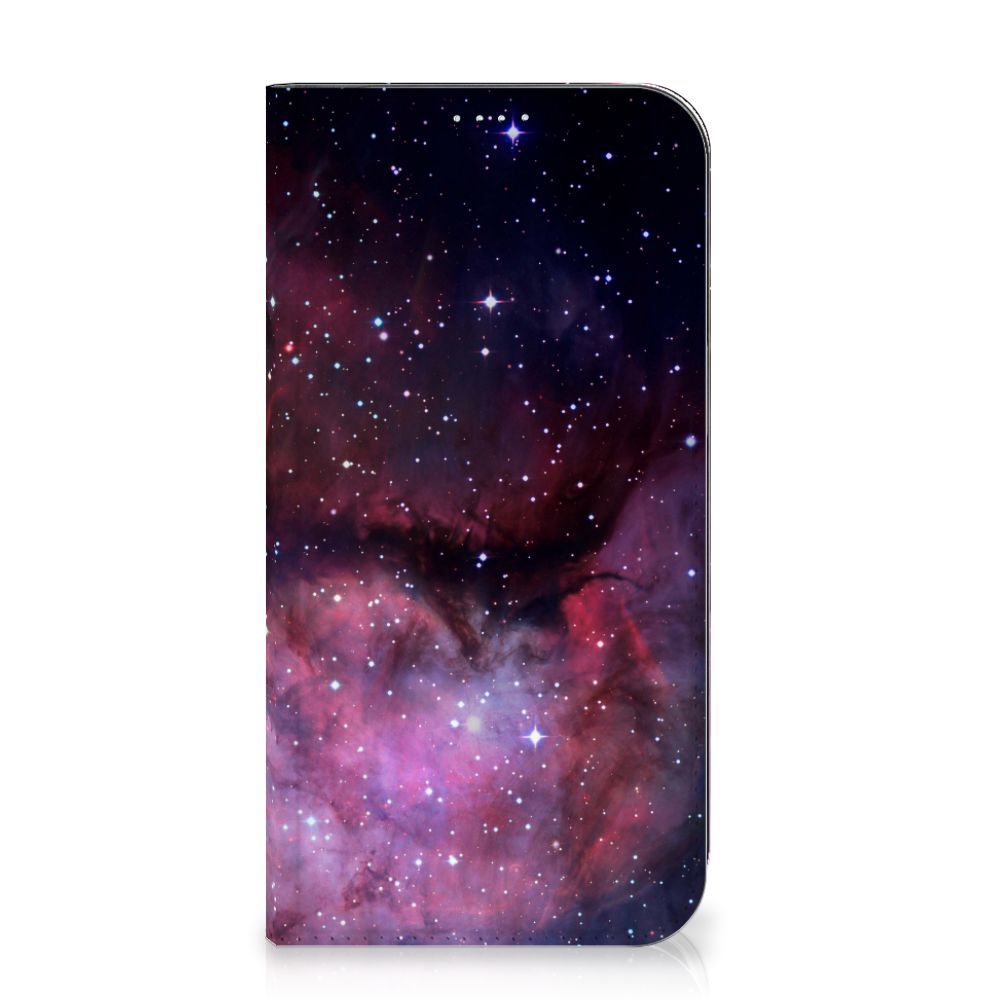 Stand Case voor iPhone 15 Plus Galaxy met een sfeervol sterrenhemel design 🌌.