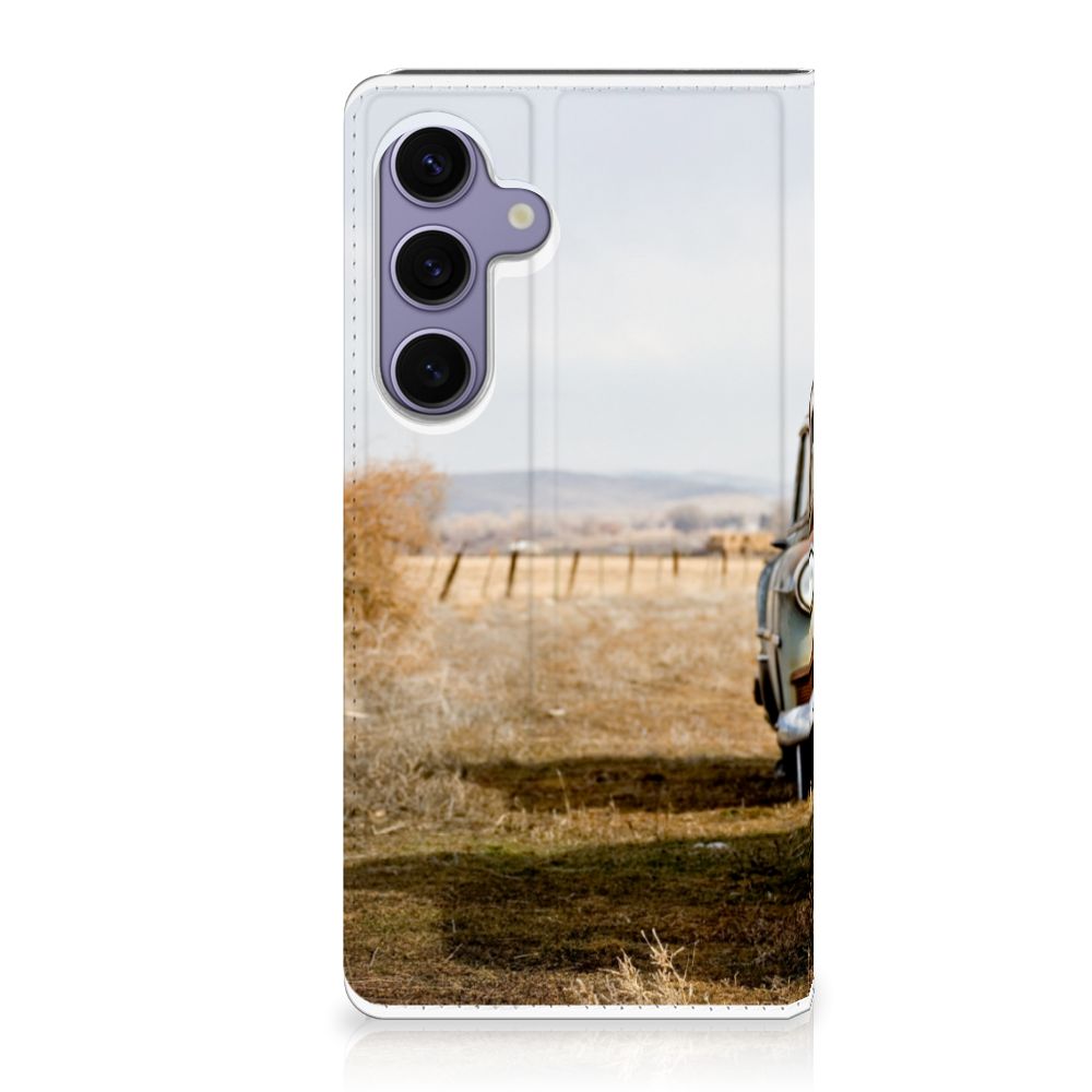 Standcase voor Samsung Galaxy S24 Plus Marmer Groen met unieke uitstraling en bescherming.
