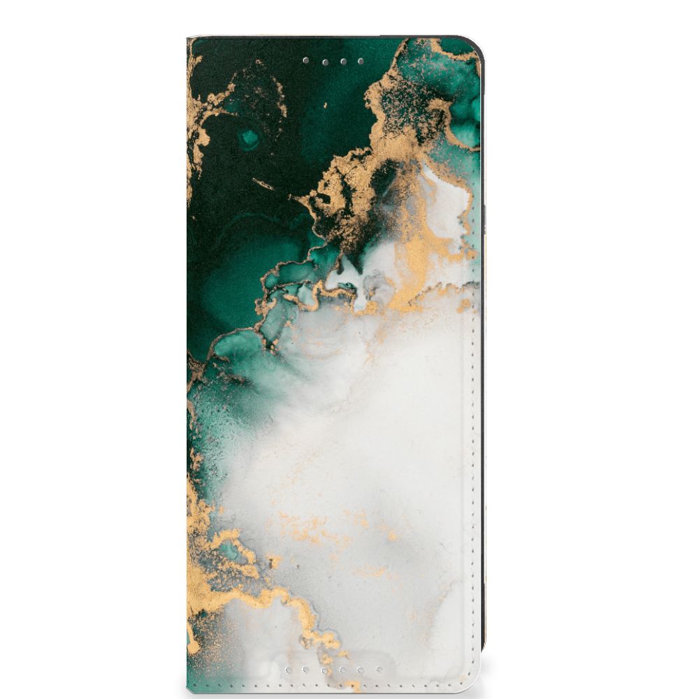 Standcase voor Sony Xperia 5 V Marmer Groen met luxe uitstraling en bescherming. Perfect cadeau! 🎁