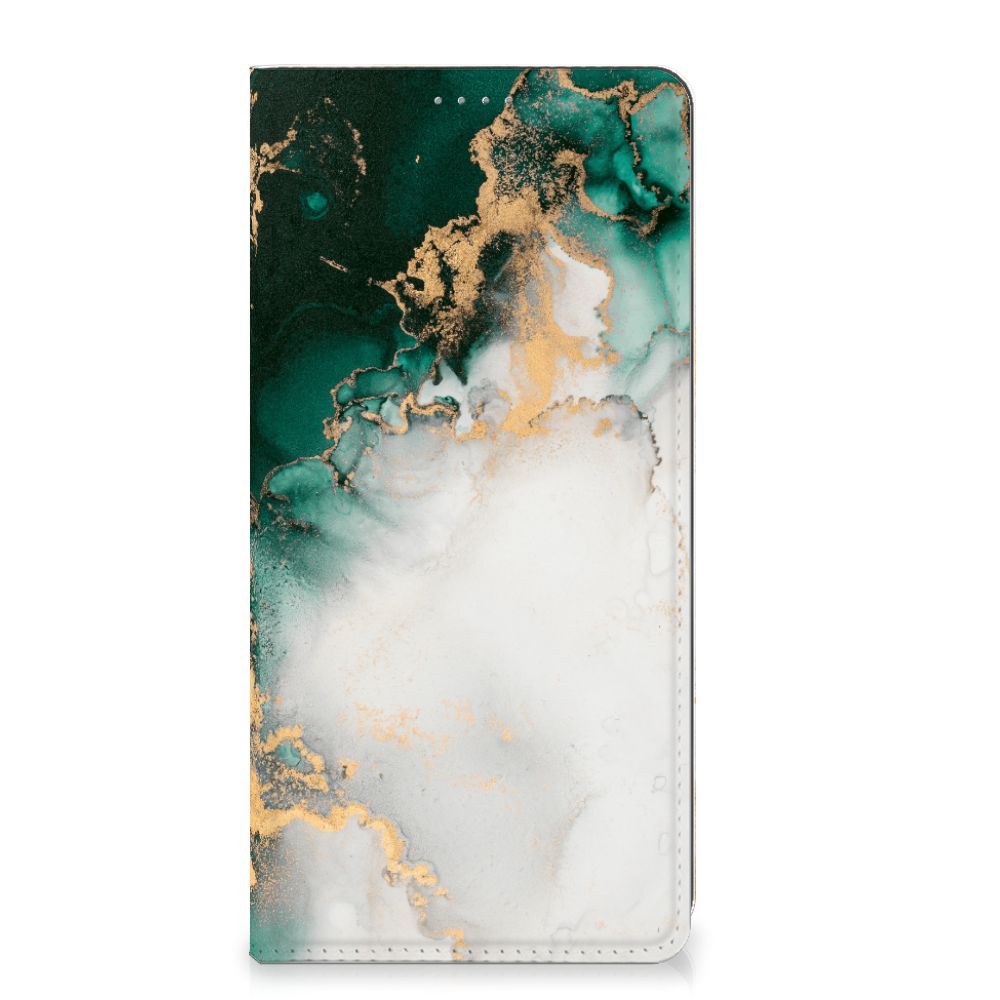 Standcase voor Xiaomi 13 Lite Marmer Groen design marmer groen voorkant