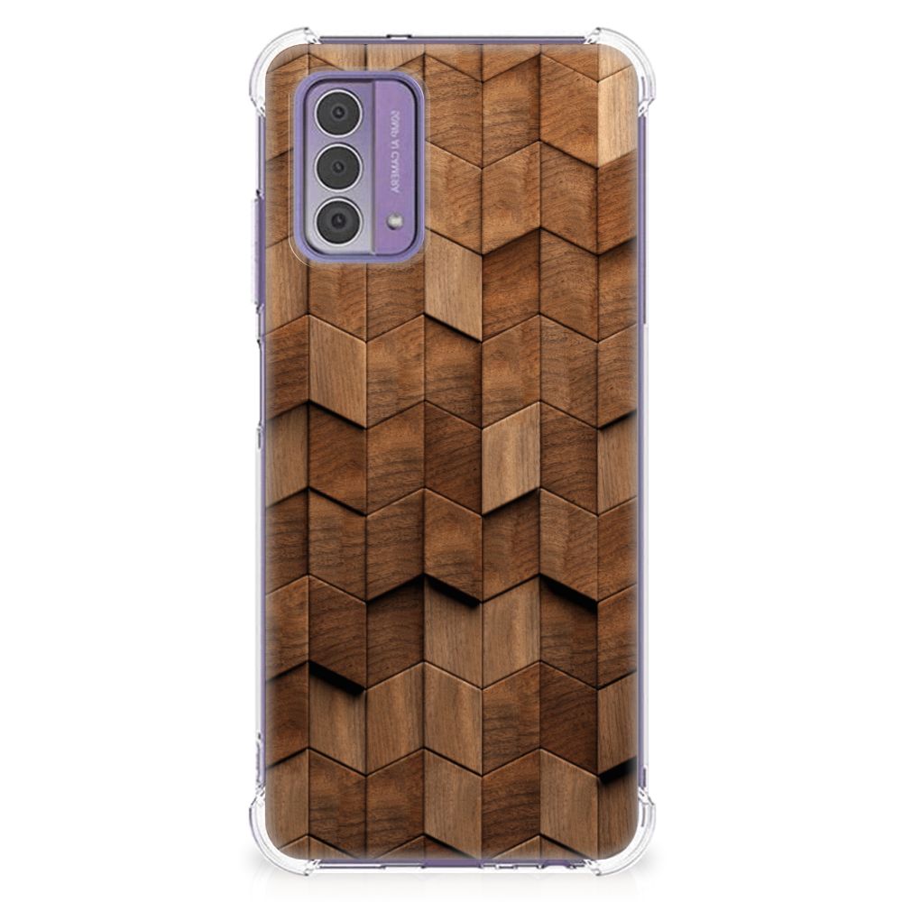 Stevig Telefoonhoesje voor Nokia G42 Wooden Cubes B2C Telecom