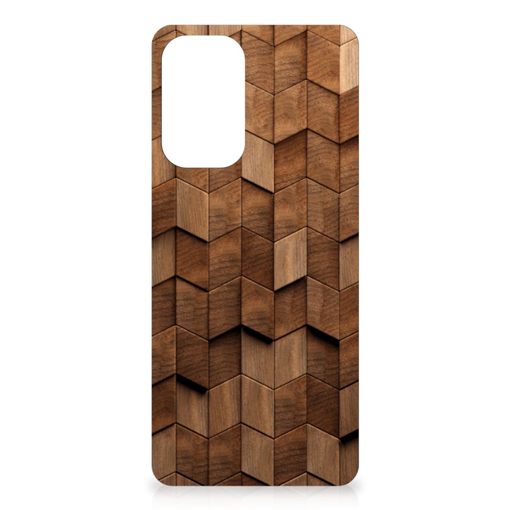 Stevig Telefoonhoesje voor Samsung Galaxy A33 Wooden Cubes B2C Telecom