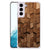 Samsung Galaxy S22 Stevig Telefoonhoesje Wooden Cubes achterzijde