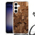 Samsung Galaxy S24 Stevig Telefoonhoesje Wooden Cubes achterkant