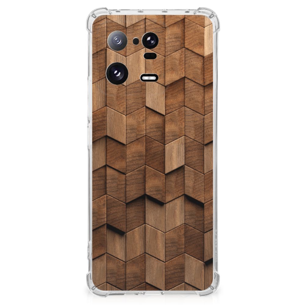 Stevig Telefoonhoesje voor Xiaomi 13 Pro Wooden Cubes B2C Telecom