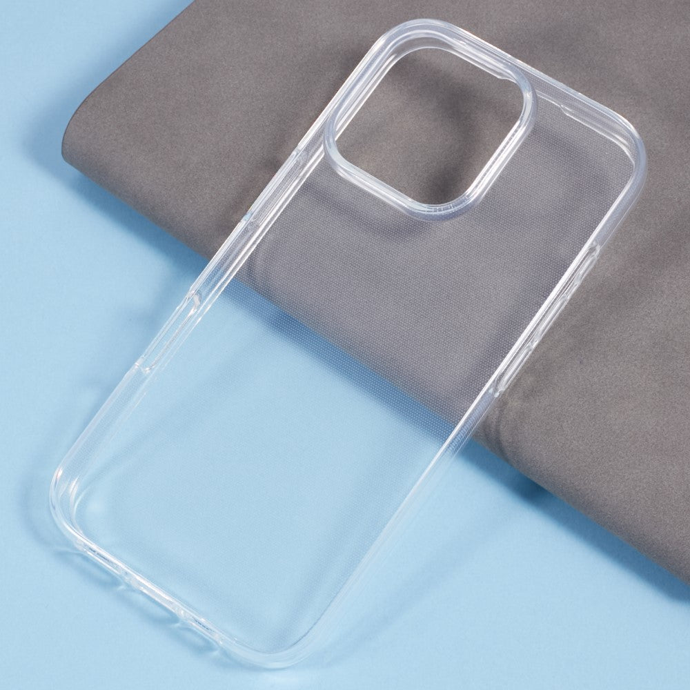 Apple iPhone 16 Pro Max TPU Back Cover Hoesje Transparant achteraanzicht