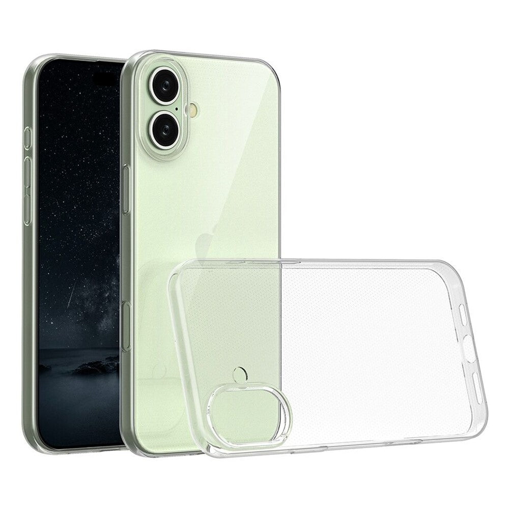 Apple iPhone 16 Plus TPU Back Cover Hoesje voor de Apple iPhone 16 Plus - Transparant aanzicht