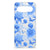 Google Pixel 8 TPU Case voor Google Pixel 8 Flowers Blue bloemen design achterkant
