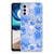 Motorola Moto G42 TPU Case Flowers Blue achterkant