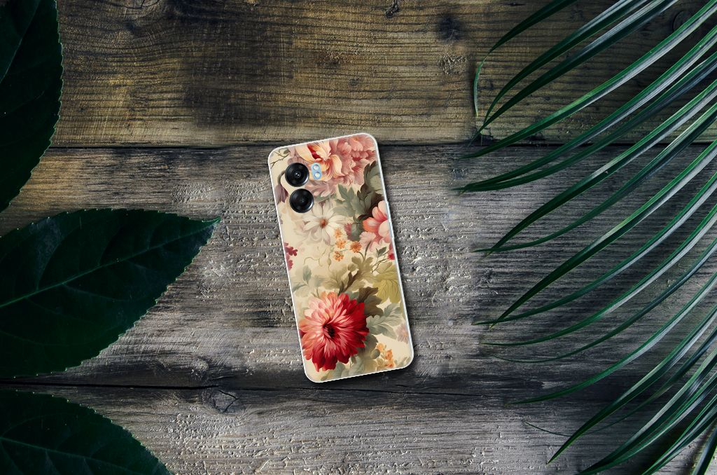 OPPO A77 | A57 5G TPU Case voor OPPO A77 | A57 5G Bloemen achterkant