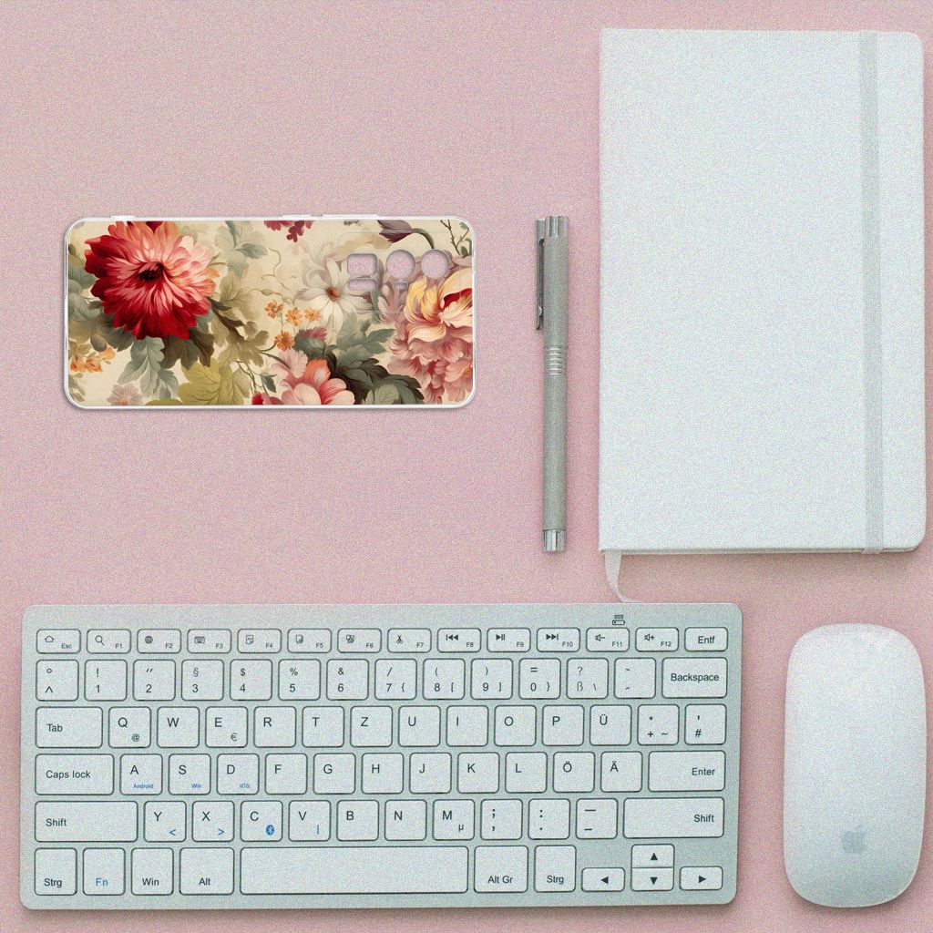 Xiaomi Poco F5 Pro TPU Case voor Xiaomi Poco F5 Pro Bloemen bovenaanzicht