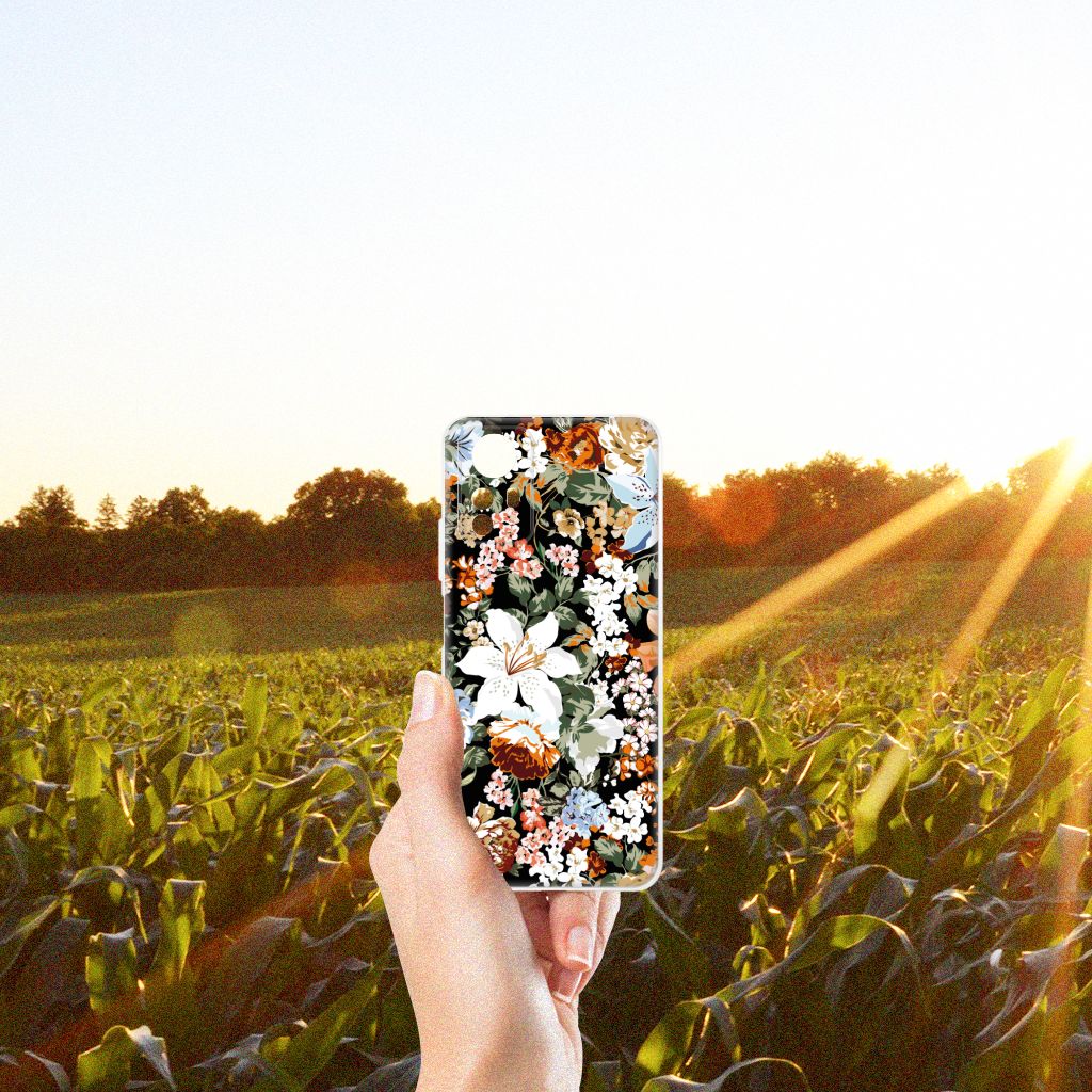 TPU Case voor Xiaomi Redmi Note 12S Dark Flowers
