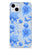 TPU Case voor iPhone 15 Plus Flowers Blue met mooie blauwe bloemen en vlinders 🦋, perfect voor stijl en bescherming.