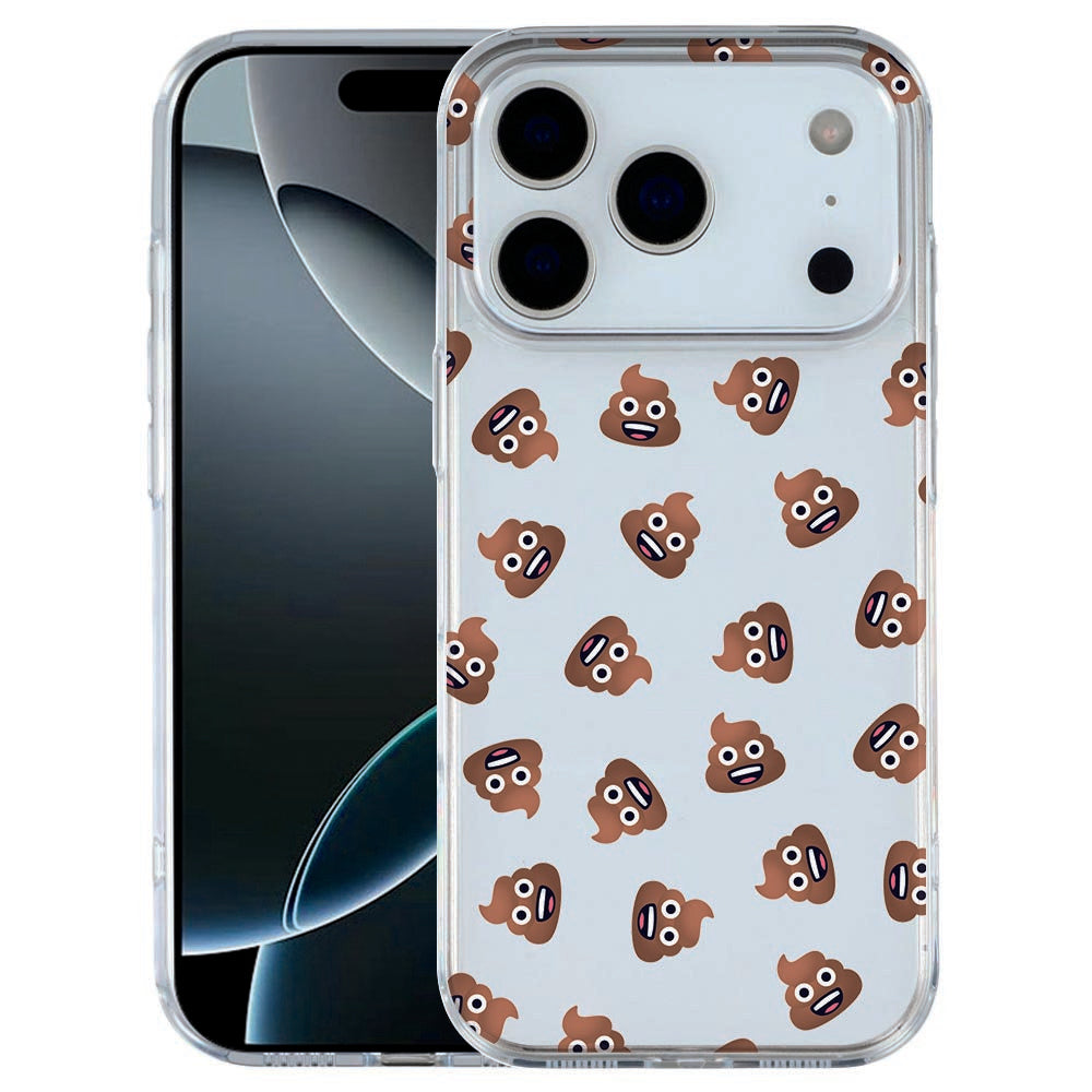 TPU Hoesje Apple iPhone 17 Pro Poep Emojis-B2ctelecom
