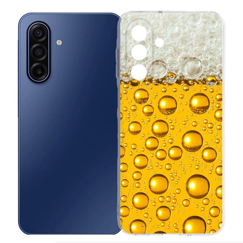 Samsung Galaxy A17 TPU Hoesje Bier Backcover achterkant design met bier en bellen