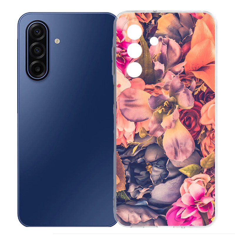 Samsung Galaxy A17 TPU Hoesje Bosje Bloemen Backcover achterzijde