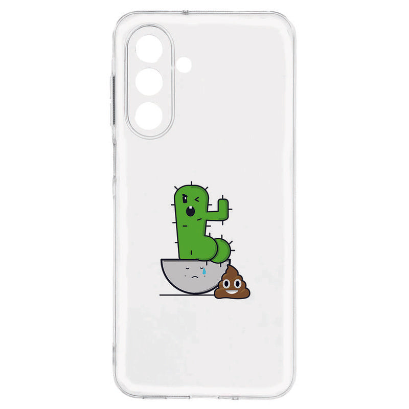 TPU Hoesje Samsung Galaxy A17 Cactus Poo Backcover cactus design voorkant