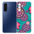 Samsung Galaxy A17 TPU Hoesje Cirkels en Vlinders Backcover achteraanzicht