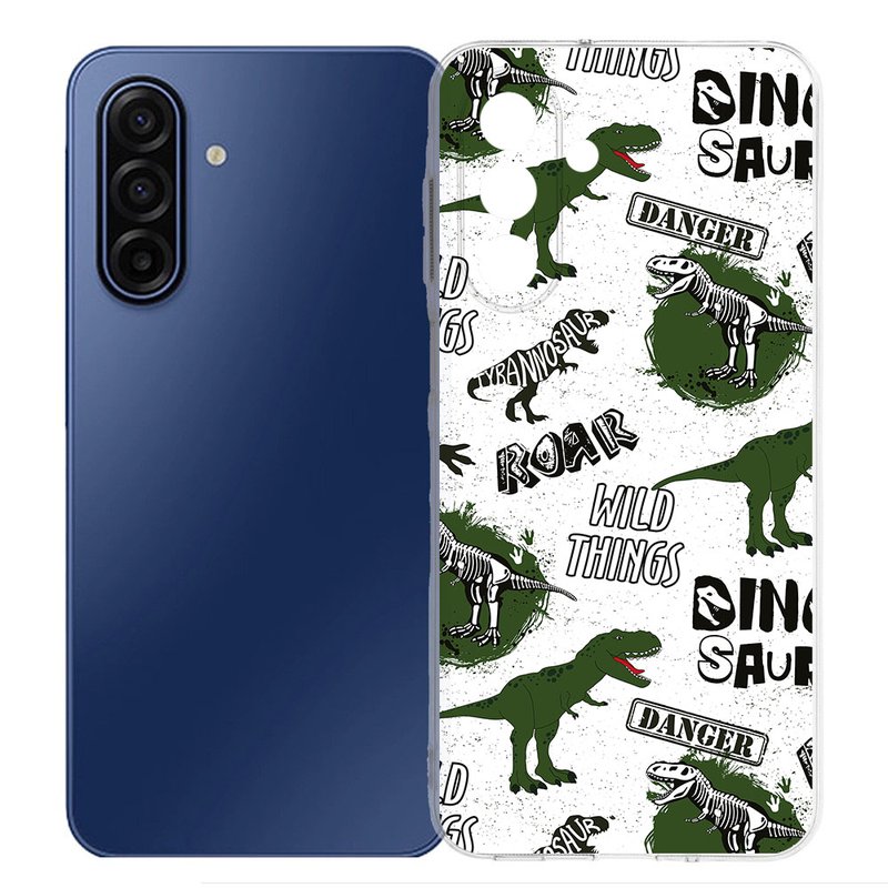 TPU Hoesje Samsung Galaxy A17 Dinosaurus Backcover design dino aanzicht