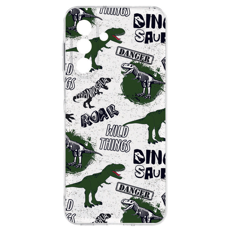 TPU Hoesje Samsung Galaxy A17 Dinosaurus Backcover dinosaurus design aanzicht