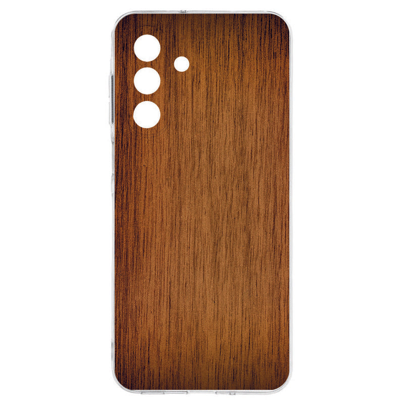 TPU Hoesje Samsung Galaxy A17 Donker Hout Backcover houten achterkant