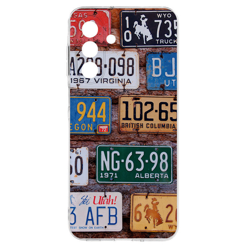Samsung Galaxy A17 TPU Hoesje Kentekenplaten Backcover achterzijde