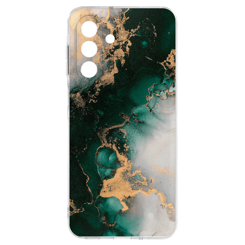 Samsung Galaxy A17 TPU Hoesje Marmer Groen Backcover achterkant