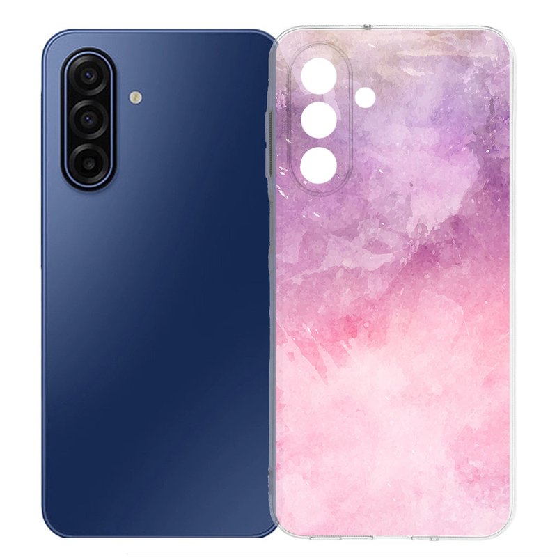 Samsung Galaxy A17 TPU Hoesje Pink Purple Paint achterkant