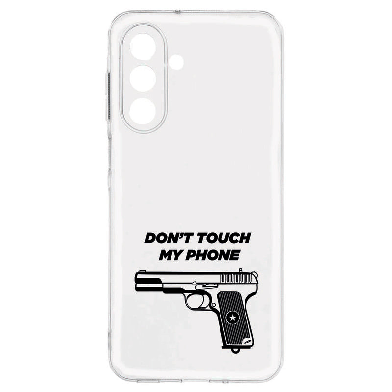 Samsung Galaxy A17 TPU Hoesje Pistol DTMP Backcover transparant pistool design