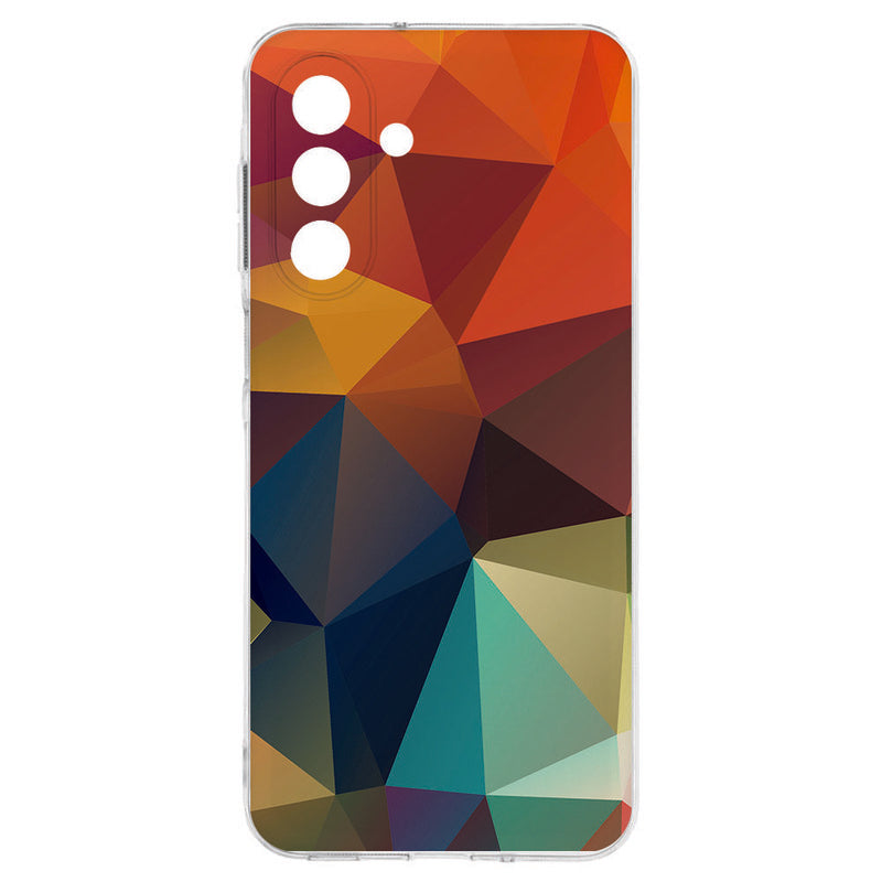 Samsung Galaxy A17 TPU Hoesje Polygon Color Backcover achterzijde