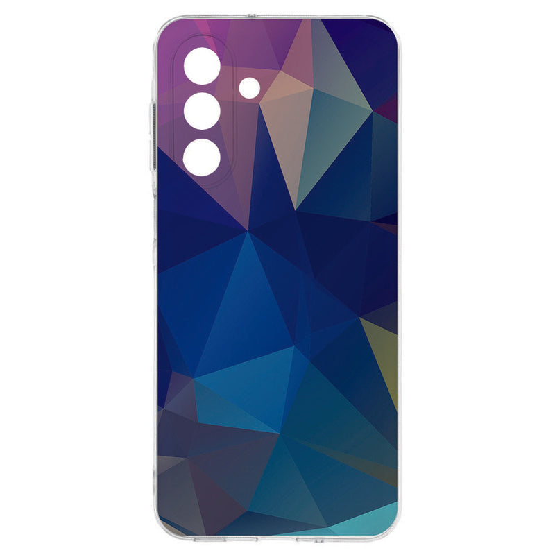 Samsung Galaxy A17 TPU Hoesje Polygon Dark achterkant