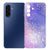 Samsung Galaxy A17 TPU Hoesje Watercolor Paars Backcover achteraanzicht