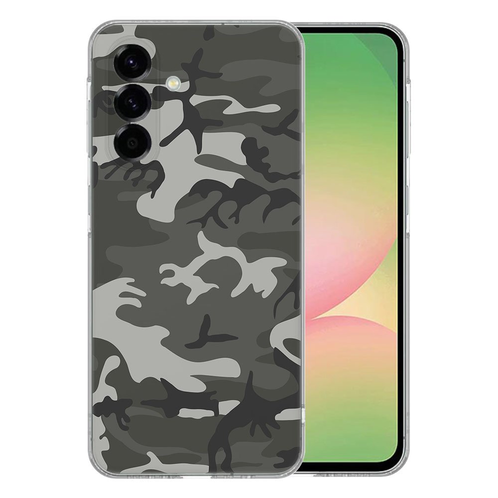 Samsung Galaxy A56 TPU Hoesje Army Light backcover camouflage ontwerp