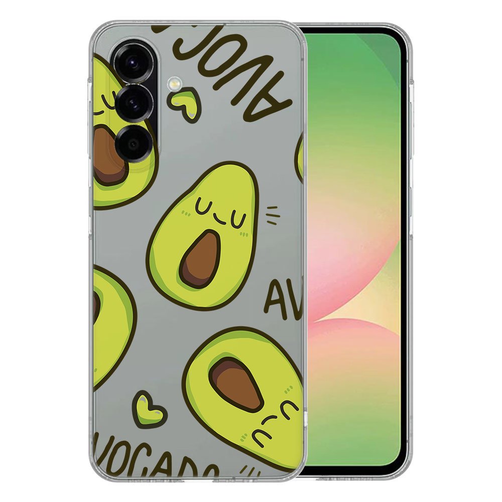 Samsung Galaxy A56 TPU Hoesje Avocado Singing Backcover voorkant