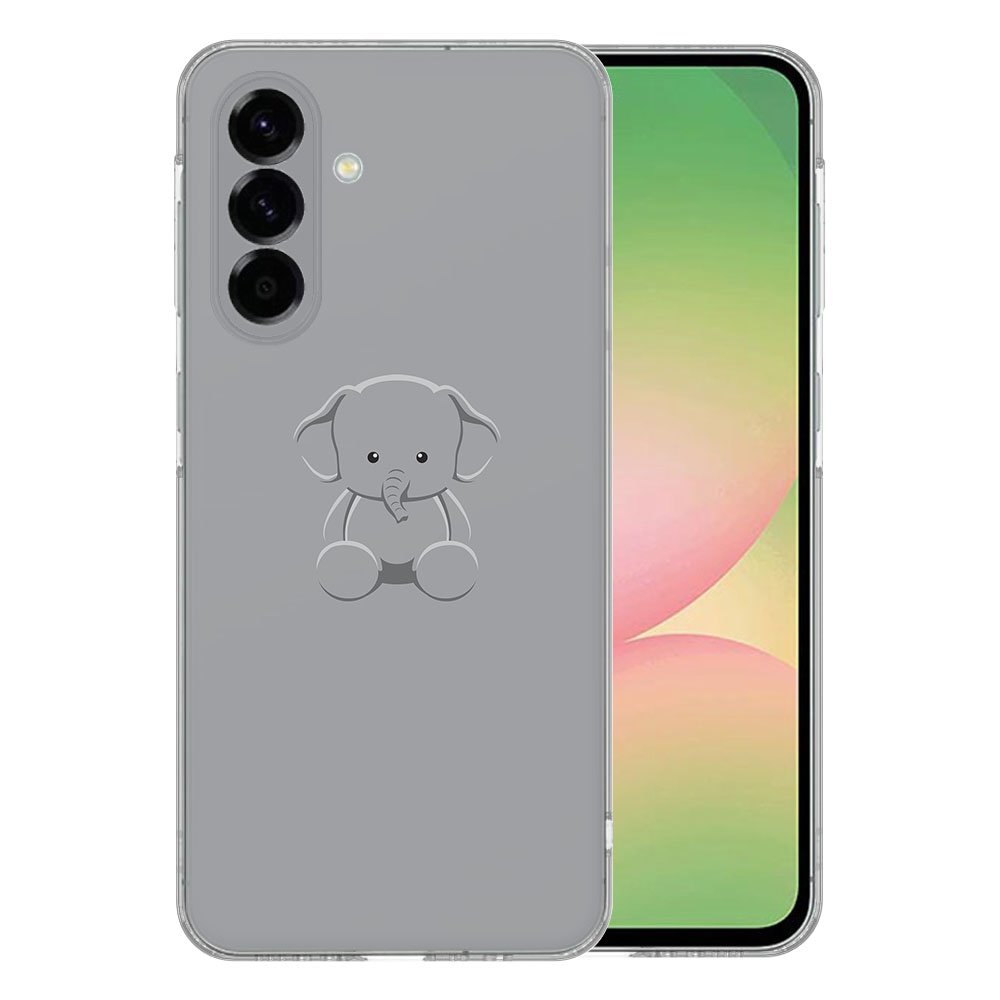 Samsung Galaxy A56 TPU Hoesje Baby Olifant Backcover achterzijde schattig
