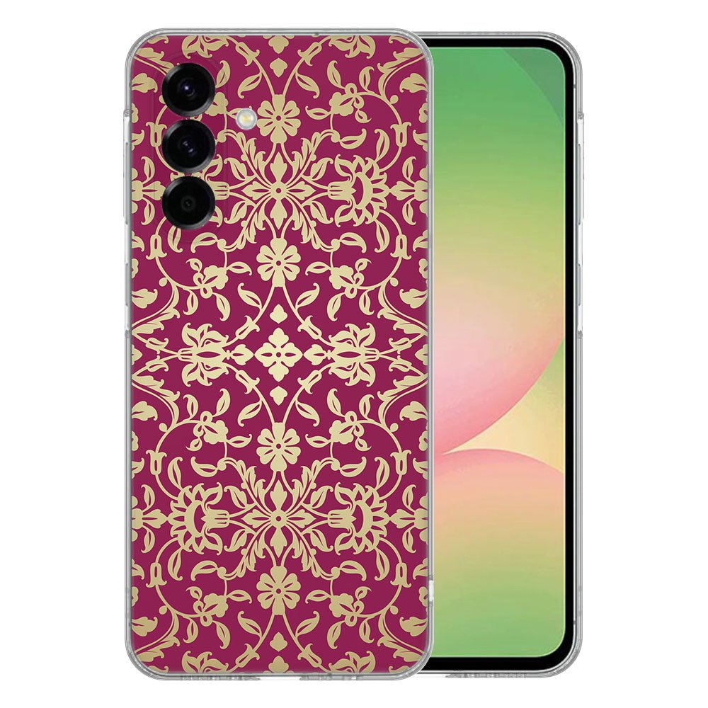 Samsung Galaxy A56 TPU Hoesje Barok Pink achterkant
