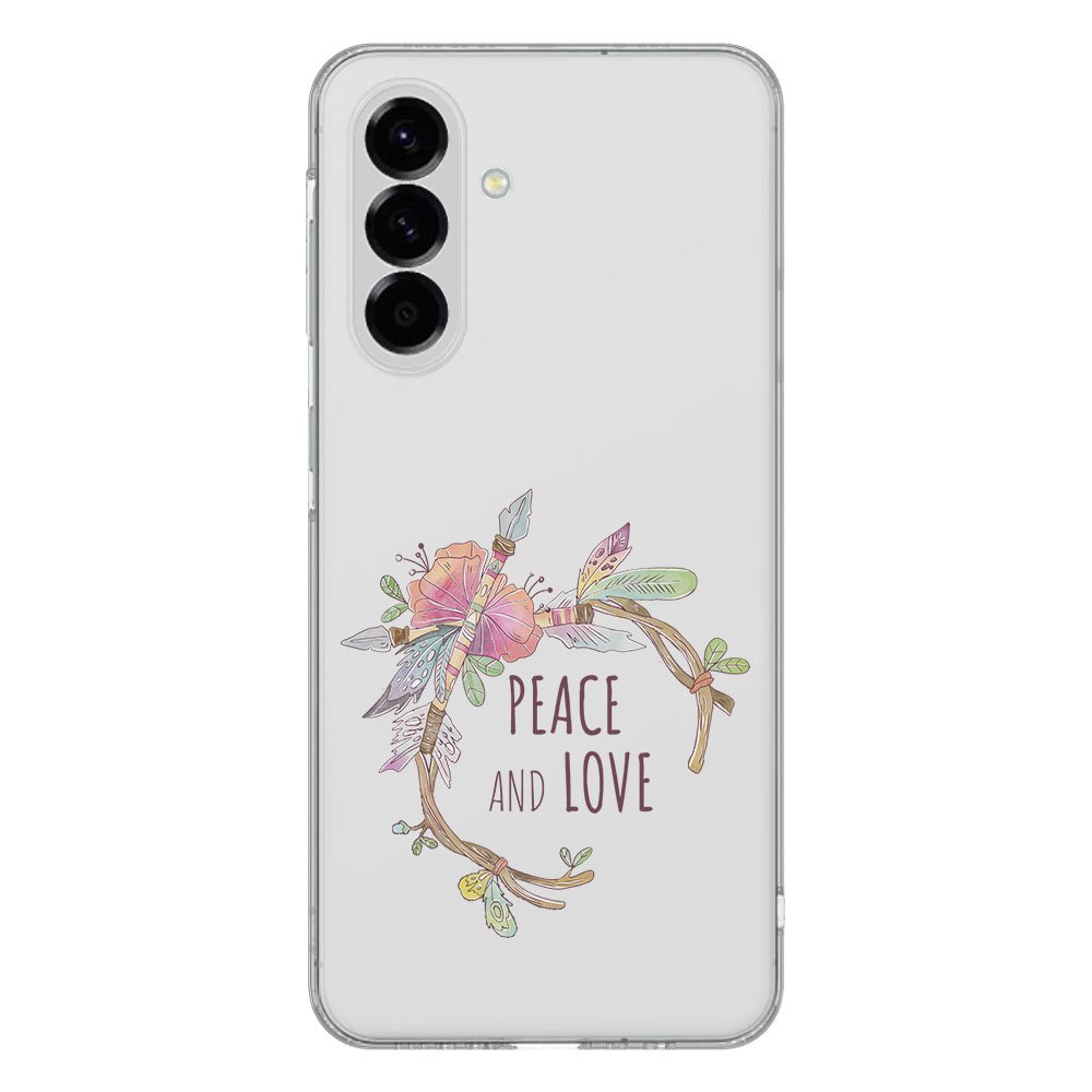 Samsung Galaxy A56 TPU Hoesje Boho Text achterkant