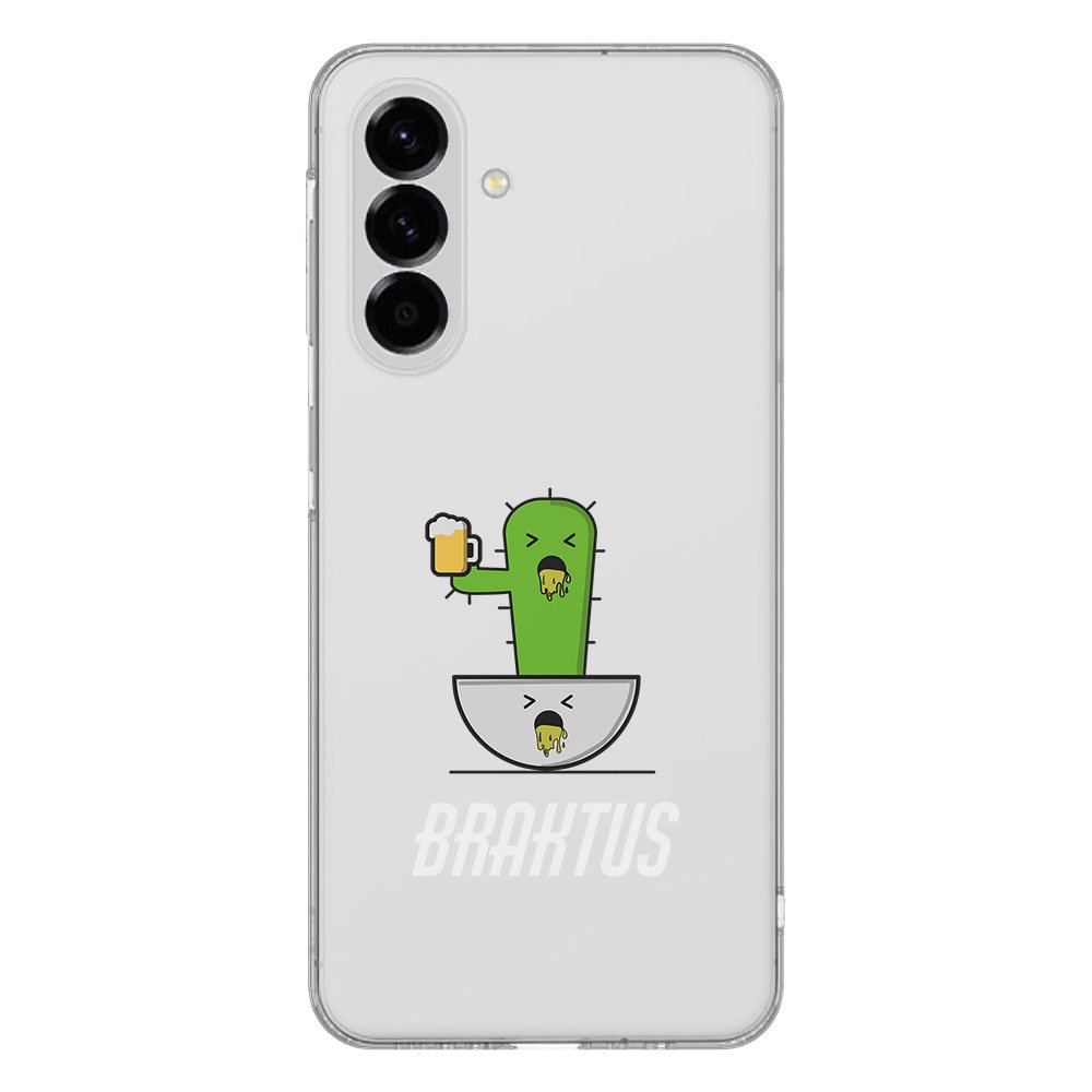 Samsung Galaxy A56 TPU Hoesje Braktus Backcover cactus design achteraanzicht