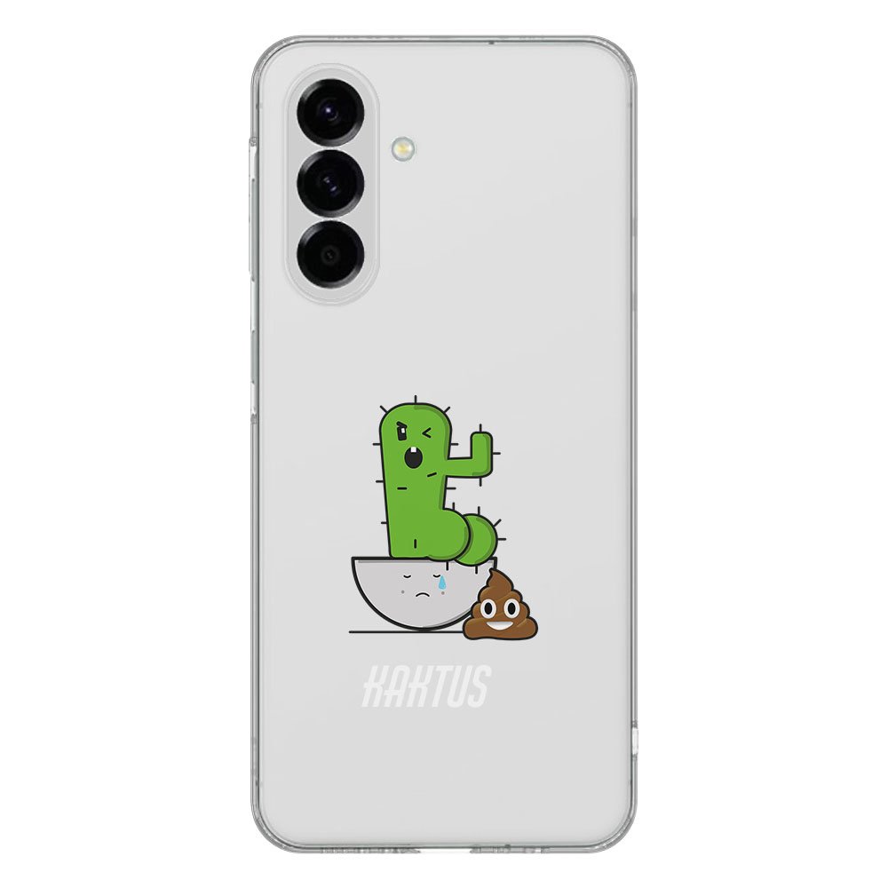 Samsung Galaxy A56 TPU Hoesje Cactus Poo achterkant