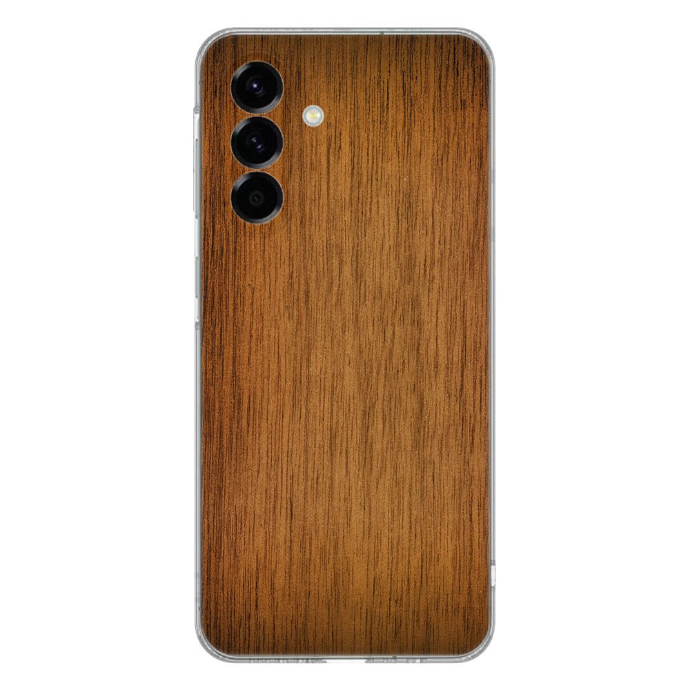 Samsung Galaxy A56 TPU Hoesje Donker Hout Backcover achterkant