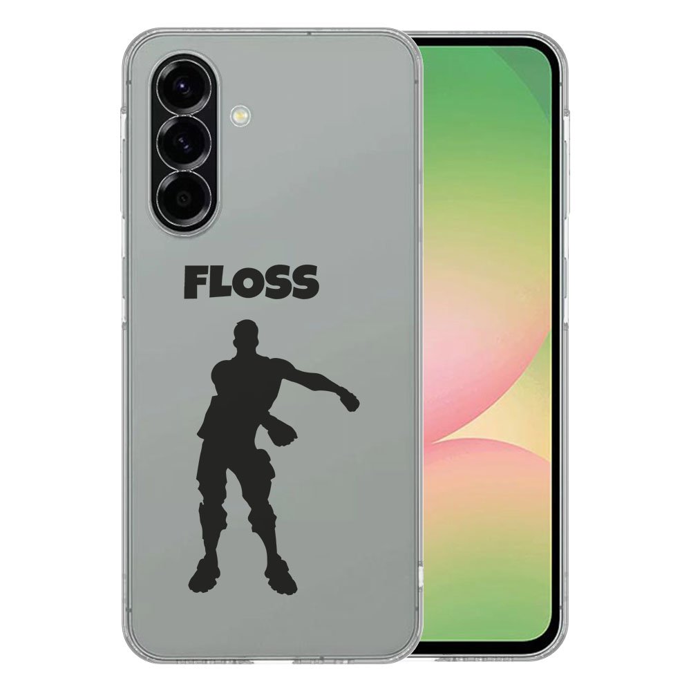 Samsung Galaxy A56 TPU Hoesje Floss Backcover transparant design met silhouet