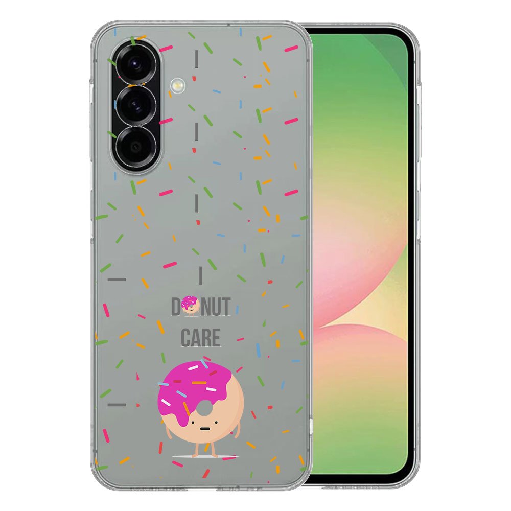 Samsung Galaxy A56 TPU Hoesje Donut Roze Backcover ontwerp voorkant