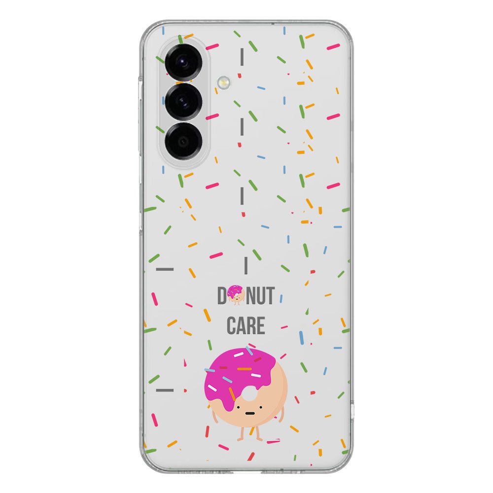 Samsung Galaxy A56 TPU Hoesje Donut Roze Backcover achterkant ontwerp kleurrijk