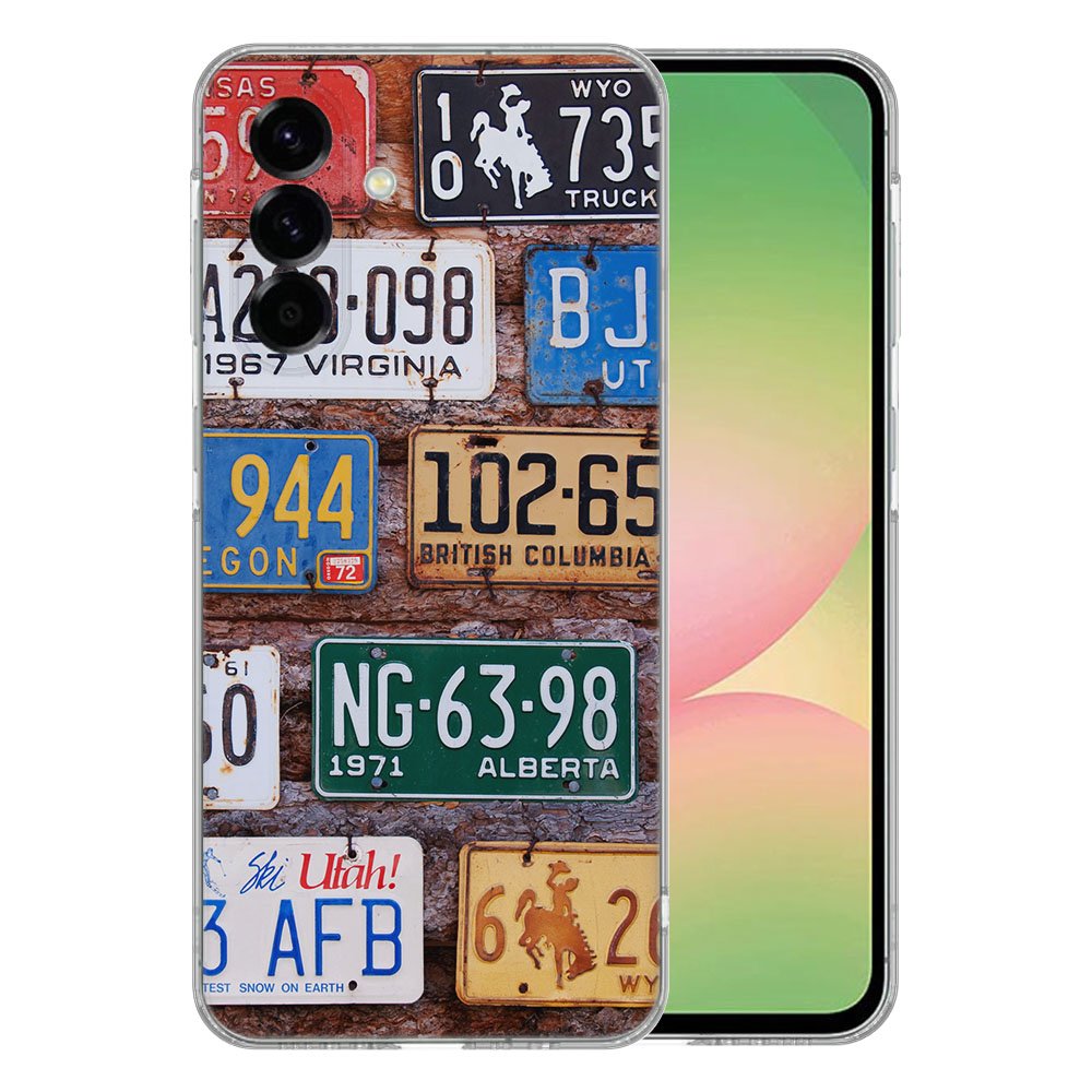 TPU Hoesje Samsung Galaxy A56 Kentekenplaten Backcover achteraanzicht