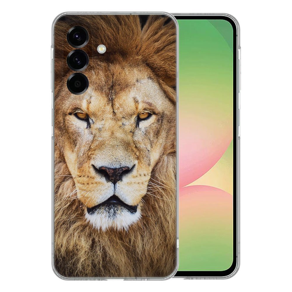 Samsung Galaxy A56 TPU Hoesje Leeuw Backcover achterkant leeuw ontwerp